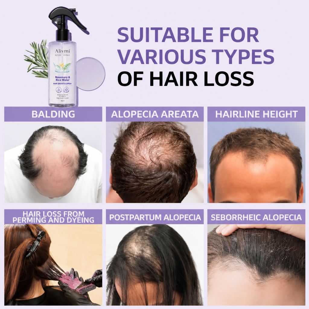 🌿Alivmi Organic Rosemary Hair Growth Shampoo
