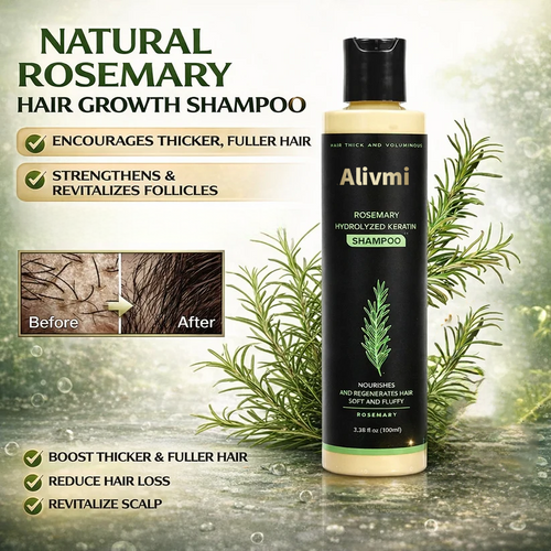 🔥LAST DAY 50% OFF - 🌿Alivmi Organic Rosemary Hair Growth Shampoo