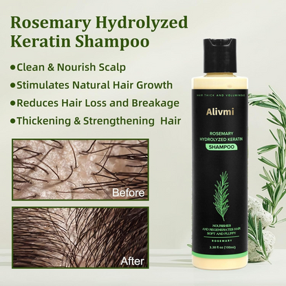 🔥LAST DAY 50% OFF - 🌿Alivmi Organic Rosemary Hair Growth Shampoo