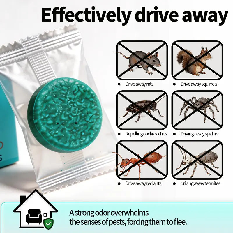 12-Pack Rodent Deterrent Balls for Home Kitchen Effective Pest Control Solution
