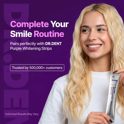 Cancel Yellow Stones in 30 Seconds with Purple Color Correcting Mouthwash