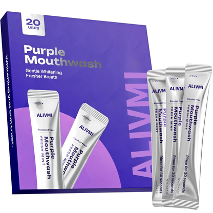 Cancel Yellow Stones in 30 Seconds with Purple Color Correcting Mouthwash