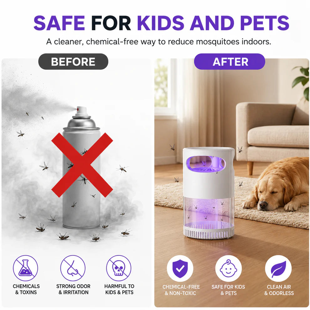 🦟 50% OFF! UV Mosquito Killer Lamp – quiet, USB, chemical-free. 50K+ sold! 🔇🌙