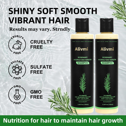 🔥LAST DAY 50% OFF - 🌿Alivmi Organic Rosemary Hair Growth Shampoo