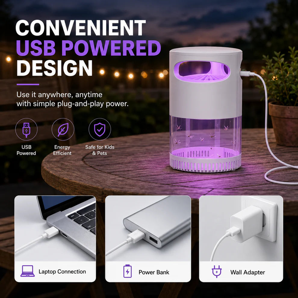 🦟 50% OFF! UV Mosquito Killer Lamp – quiet, USB, chemical-free. 50K+ sold! 🔇🌙