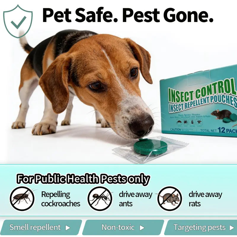 12-Pack Rodent Deterrent Balls for Home Kitchen Effective Pest Control Solution