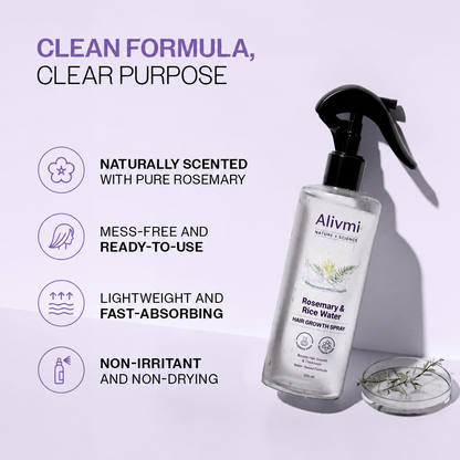 🌿Alivmi Organic Rosemary Hair Growth Shampoo