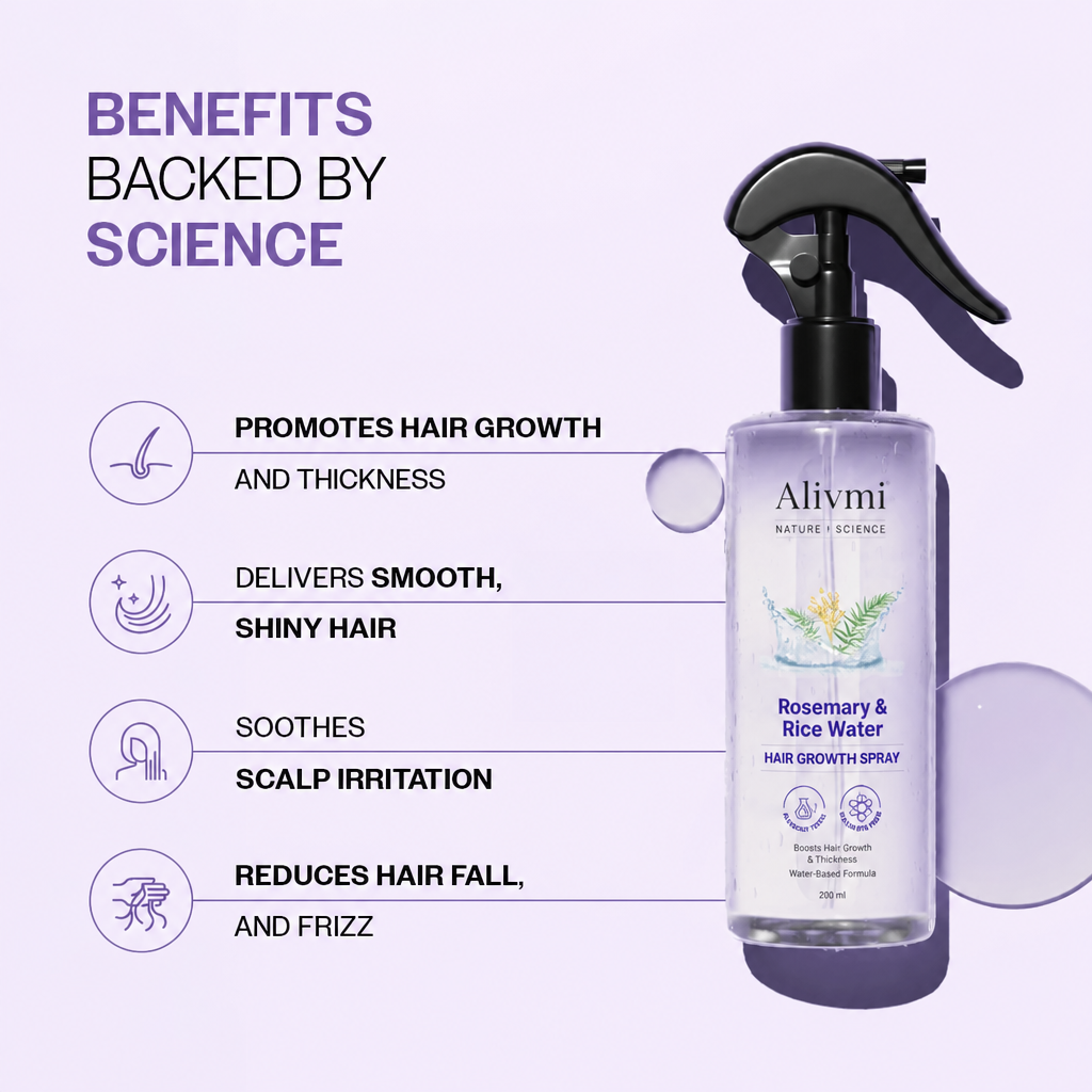 🌿Alivmi Organic Rosemary Hair Growth Shampoo