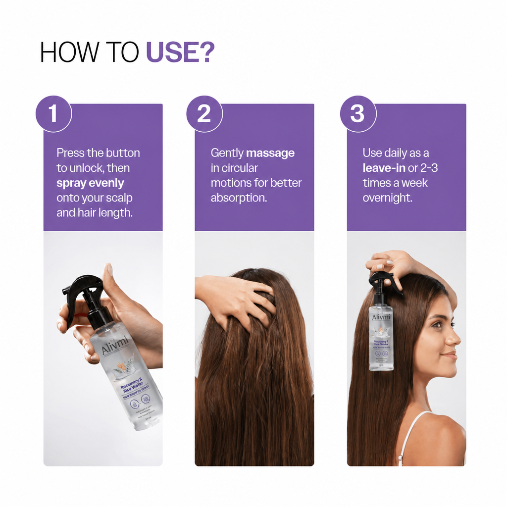 🌿Alivmi Organic Rosemary Hair Growth Shampoo